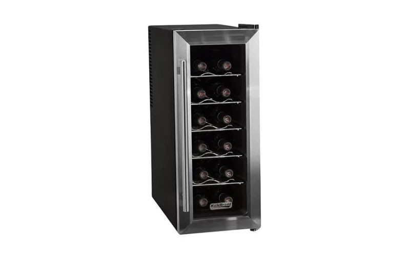 Kold Front 12 Bottle Free Standing Single Zone Slim-Fit Wine Cooler