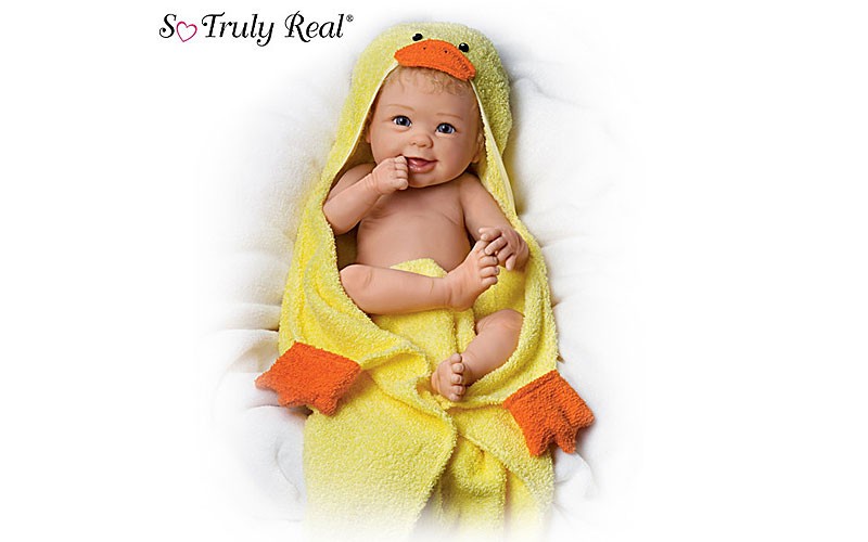 Linda Murray Rub-A-Dub-Dub Baby Doll With Bath Accessories