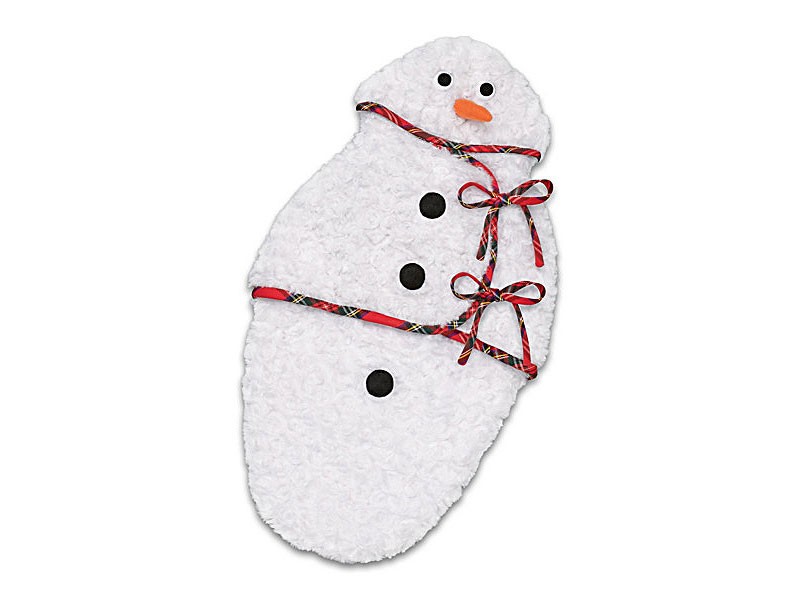 Snowman Minky Fabric Bunting Baby Doll Accessory
