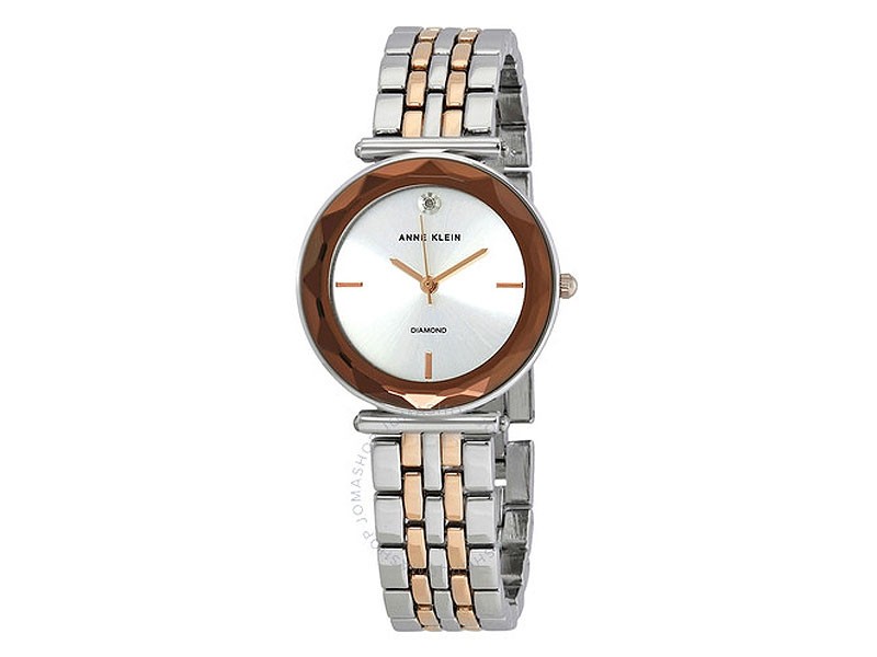 Quartz Silver Dial Two-tone Ladies Watch