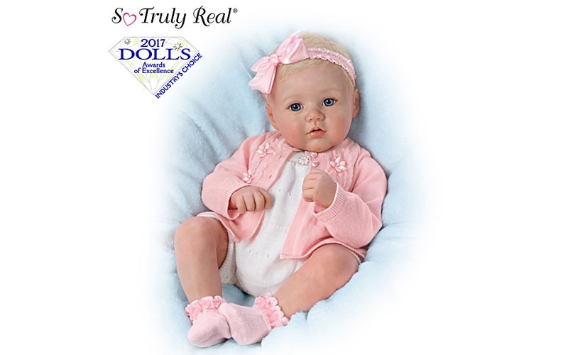 Marissa May Perfect In Pink Annika Lifelike Baby Girl Doll