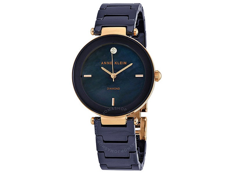 Navy Mother of Pearl Dial Ladies Watch